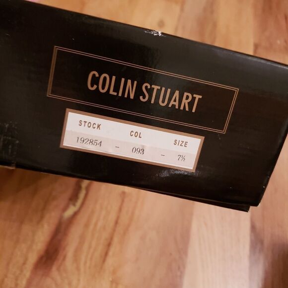 NIB Colin Stuart Black Suede Heels - Picture 5 of 6